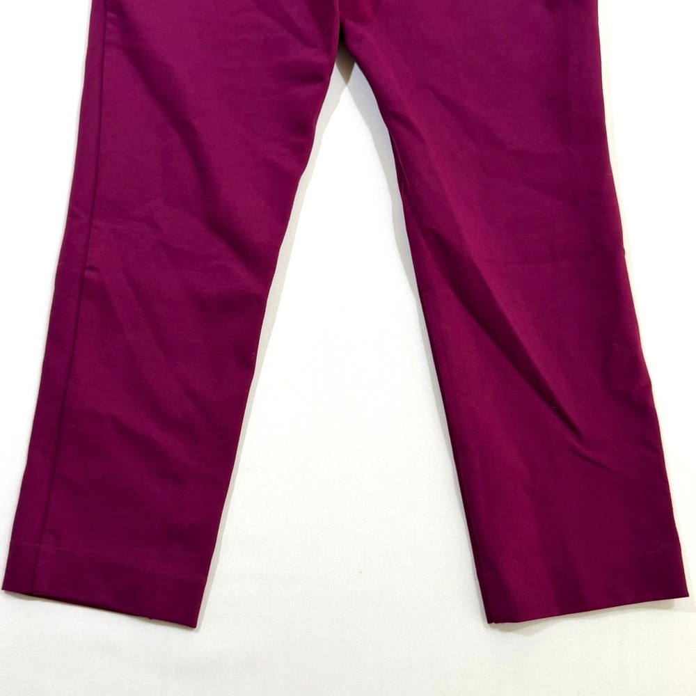 Liz Claiborne Emma Slim Leg Ankle Pants 4-Way Stretch Wild Cherry Womens 2P NWT - Picture 15 of 16
